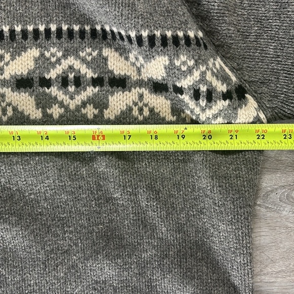 DKNY Jeans Men’s Fair Isle Sweater – Size Medium – 100% Lambswool - Picture 3 of 7
